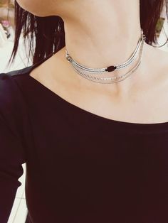 Bangs Glasses, Multi Chain Bracelet, Layered Coin Necklace, Silver Link Necklace, Original Jewelry Design, Boho Chic Necklace, Western Necklaces, Boho Life, Short Layered