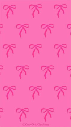 pink bows on a pink background