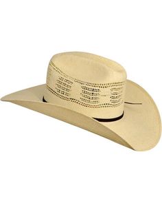 Bailey Ricker Straw Cowboy Hat | Sheplers Classic High Crown Hat Bands For Beach, Adjustable High Crown Toquilla Straw Panama Hat, Brown High Crown Country Hat, High Crown Brown Country Hat, Classic Brown Straw Hat For Western-themed Events, Classic Brown Sun Hat For Western-themed Events, Rodeo Hat With Screw-down Crown, Brown High Crown Hat For Rodeo, Adjustable High Crown Straw Hat For Kentucky Derby