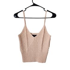 Up For Consideration Is A New Jcrew Top. This Garment Is New With Tags. Size M Pit To Pit 13in Shoulder To Hem 19in /Cc Beige V-neck Trendy Knit Top, Beige V-neck Crop Top For Fall, Beige V-neck Tank Top For Fall, Trendy Knit V-neck Crop Top, Fitted Beige V-neck Crop Top, Beige V-neck Crop Top For Spring, Trendy Beige V-neck Knit Top, Casual Knit V-neck Crop Top, Casual V-neck Knit Crop Top