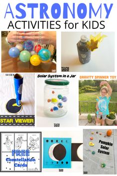 Astronomy Activities, Astronomy Activity, Astronomy Lessons, Space Activities For Kids, Space Lessons, Science Astronomy, Space Solar System, Kid Science