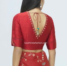 Red Blouse Design, Blouse Design Latest, Latest Blouse Design, Bridal Blouse Design, Blue Blouse Designs, Designs Blouse, Blouse Back Neck, Latest Blouse Designs