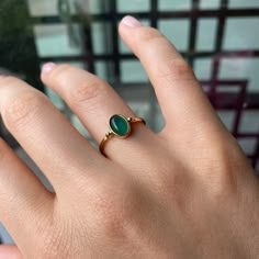 14K Gold Green Agate Stone Ring, Naturel Green Stoned Ring, Christmas Gift, Xmas Gift, Anniversary Gift, Engagement Gift, Valentine's Day Gift, Mother's Day Gift, Gift for Wife, Gift for Bestfriend Earrings that you can combine with your ring ; https://hemsjewellery.etsy.com/listing/1499120243 Necklace that you can combine with your ring ; https://hemsjewellery.etsy.com/listing/1484936464 ITEM DETAILS ❆ All our jewelleries are handmade with Love and Care 💓 ❆ Material: 14K Gold. ❆ Gram: 1,65 gr ❆ Each item is made to order. Since all of our products are handmade, there may be -) 10% deviation in the specified weight. ❆ DO YOU LIKE THIS RING? You can get more information about it below but if you have any questions, just send a message. PACKAGING ❆ They are sent in Hems Jewellery's special Emerald Ring Simple, Stone Ring Design, Fancy Jewelry Necklace, Green Stone Rings, Gift For Love, Gold Jewelry Stores, Gold Pendant Jewelry, Gold Rings Jewelry, Gold Rings Fashion