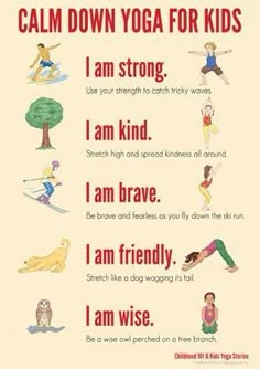 Calm down yoga routine for kids. Could you use one in your classroom? … Routine For Kids, Childrens Yoga, Yoga Posen, Beginner Yoga, Kids Yoga, Pose Yoga, Yoga Exercises, Yoga Photography, Brain Breaks