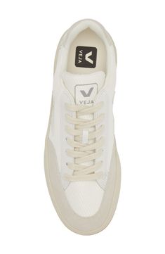 Complete your casual ensembles with this low-cut leather sneaker featuring breathable mesh for comfortable ventilation. Lace-up style Removable insole Leather and textile upper/textile lining/rubber and synthetic sole Made in Brazil Mesh Sneakers With Perforated Toe Box And White Sole, Low-top Mesh Sneakers With Perforated Toe Box, White Canvas Sneakers With Translucent Outsole, Modern Low-top Mesh Sneakers, Modern Mesh Low-top Sneakers, Casual High-top Mesh Sneakers With Textured Sole, White Mesh Sneakers With Textured Sole, Mesh Sneakers With Rubber Sole And White Sole, Mesh Sneakers With White Rubber Sole