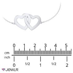 A classic symbol of love and connection, create a unique look with this beautiful interlocking hearts bracelet. Design a meaningful gift for yourself or someone special by personalizing each heart with an engraved name or date. Great for layering or wearing on its own, this bracelet is customizable in sterling silver, white, yellow, or rose gold and includes a spring-ring clasp and a 1-inch extender for the right fit. Hearts Bracelet, Interlocking Hearts, Symbol Of Love, Bracelet Box, Bracelet Design, Metal Engraving, Love Symbols, Metal Bracelets, Heart Bracelet