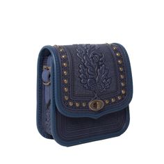 Introducing our Boho Blue Leather Crossbody Purse, a stylish small messenger bag designed for women who appreciate both fashion and functionality. This bag features one main section and a small pocket for your mobile phone, along with a button to securely fix your keys, ensuring easy organization and quick access to your belongings. The adjustable shoulder strap offers a length range of 47.2 to 31.5 inches (120 to 80 cm), providing comfort whether worn as a shoulder bag or a backpack. Additional Blue Rectangular Flap Bag For Travel, Blue Flap Bag With Detachable Strap, Blue Rectangular Phone Bag With Removable Pouch, Blue Shoulder Phone Bag With Removable Pouch, Blue Leather Flap Bag, Travel Shoulder Bag With Mobile Phone Pocket, Blue Mobile Phone Pouch Shoulder Bag, Blue Flap Bag With Adjustable Strap For Travel, Blue Bag With Mobile Phone Pocket For Everyday Use