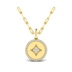 Symbolic charms to cherish offering luck, protection , and elegantly capturing the true essence of who you are Rolex Shop, David Yurman Bracelet, Gold Disc, Bezel Pendant, Medallion Necklace, Disc Pendant, Yellow Gold Pendants, Moon Pendant, Link Necklace