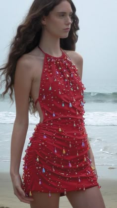 Individually hand-sewn iridescent glass beads made to look like falling droplets of rain. Shop the Artemis Dress. Fancy Outfits Dresses, Artemis Dress, Happy Birthday Star, 21st Birthday Party Themes, New Years Dresses, Online Clothes Shopping, Dress Attire, She Is Clothed, Fitted Mini Dress