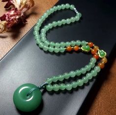 I just added a new item to eBay, Elegant Natural Jade Bead Necklace With Lucky Large Jade Pendant! #eBay #eBaySeller Jade Necklaces With Round Beads For Gifts, Jade Bead Necklace For Gifts, Handmade Green Crystal Long Necklace, Jade Necklace With Round Beads For Gifts, Jade Crystal Necklace With Polished Beads For Gift, Traditional Jade Beaded Necklaces, Green Beaded Long Crystal Necklace, Traditional Hand-strung Jade Beaded Necklace, Long Green Beaded Crystal Necklace