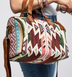 Southwest Style Wildflower beautifully woven bag – Red Shed Designs Woven Satchel Bag For Travel, Multicolor Rectangular Bag With Leather Trim, Woven Travel Tote Satchel, Rectangular Hobo Bag With Leather Trim For Travel, Woven Satchel Shoulder Bag For Travel, Multicolor Leather Bags With Leather Trim, Woven Satchel With Double Handle For Travel, Travel Canvas Shoulder Bag With Braided Handles, Travel Shoulder Bag With Braided Handles In Canvas