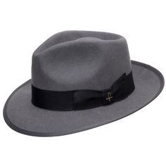 Manhattan Fedora - Ultrafino Classic Winter Fedora Panama Hat, Classic Solid Fedora With Curved Brim, Classic Fur Felt Panama Hat For Fall, Classic Solid Color Brimmed Felt Hat, Classic Wide Brim Fedora For Kentucky Derby, Classic Winter Panama Hat With Curved Brim, Classic Adjustable Solid Boater Hat, Elegant Fur Felt Panama Hat For Fall, Classic Fedora With Short Brim