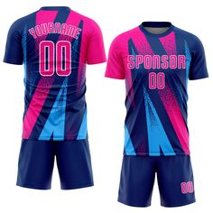 Order the jersey with special name & number you want from our shop, making a vibrant look on the field or daily life! Features: 1. Material: Made from 100% polyester wicking knit with 95% polyester / 5% spandex wicking pinhole mesh 2. Jerseys with sublimation printed name and numbers 3. Moisture-wicking fabric has spongy handle, good draping property and elasticity as well as good dimensional stability and wrinkle-resistance 4. Breathable & Quick-Drying 5. Athletic Cut & Exquisite stitching not Soccer Uniforms, Blue Football, Soccer Jerseys, Sleeveless Crop Top, Baseball Shirts, Logo Color, Sport Wear, The Field, Soccer Jersey