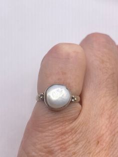 Vintage pearl pinky ring. 925 sterling silver  set with a huge white free form Pearl set in very detailed vintage filigree  Does not tarnish  Size 4 My jeweler can re size for a $20 fee All rings are shipped free in the US in a nice gift box.   Check out our over a THOUSAND great reviews Engraving is $4 per letter and is not always perfect depending on the piece. It can take a few days if the jeweler is busy. This is payable to Paypal Judithsltd@gmail.com Unique Pearl Drop Jewelry, Unique Pearl Jewelry For Anniversary, Fine Jewelry Sterling Silver Pearl Ring With Oval Shape, Oval Sterling Silver Pearl Ring In Fine Jewelry Style, Fine Jewelry Oval Pearl Ring In Sterling Silver, Oval Sterling Silver Pearl Ring, White Oval Pearl Ring, Hallmarked Sterling Silver Pearl Ring, White Sterling Silver Pearl Ring