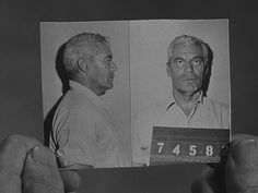 two men are shown in black and white mug shots