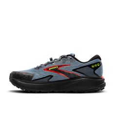 A familiar feeling that goes confidently from roads to trails. Running Shoes Brooks, Shoe For Men, Mens Trail Running Shoes, Brooks Running, Trail Running Shoes, Trail Running, Running Shoes, Divider, Running