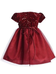 Your little girl will light up the room in this exquisite Lito velvet sequin adorned glitter tulle flower girl dress. Handcrafted in the U.S.A. with a stylish sequined bodice and glitter tulle skirt, this luxurious design is sure to make your special day extra memorable. This dress is available in a range of captivating colors, allowing you to choose the perfect shade to complement your event's theme. This dress is impeccably suited for the festive ambiance of the Christmas season. Holiday Embellished Sequin Dress For Dress-up, Festive Sequin Glitter Tulle Dress, Festive Sequined Tulle Dress, Tulle Holiday Dress For Party Season, Festive Tulle Dress With Sequins, Festive Sequin Dress For Dress-up, Holiday Princess Sequin Dress, Princess Tulle Holiday Dress For Christmas, Holiday Princess Style Sequin Dress