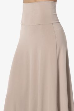 Non-stretch Lined Maxi Skirt, Solid Non-stretch Lined Maxi Skirt, Fitted Beige Maxi Skirt With Elastic Waistband, Beige Fitted Maxi Skirt With Elastic Waistband, Spring Maxi Skirt In Solid Color, Non-stretch Solid Maxi Skirt, Stretch Flared Maxi Skirt In Solid Color, Stretch Versatile Skirt, 4-way Stretch Flared Lined Skirt