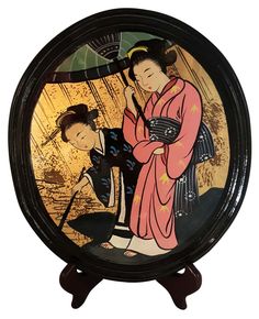 Oval Lacquer Wall Panel Hand Painted Japanese Geisha 

Oval hand painted lacquer Oriental Geisha makes a wonderful addition to your wall art collection. Rich gold leaf and hand painted Geisha is a classical decorative design. Use above a small cabinet or in a collage of Art works. You will not be disappointed with this purchase.… 

 #antiques #koreanfurniture #orientalpottery #statementfurniture #chineseantiques #asianfurniture #japanesefurniture #mingporcelain #antiquefurniture #orientalstyle