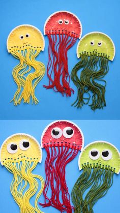 paper plate jellyfish craft for kids to make