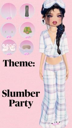 #DTI #slumberparty Dti Slumber Party Theme Non Vip, Di Slumber Party, Dress To Impress Slumber Party, Pyjamas Outfit, Pajama Party Outfit, Yoda Drawing, Pajama Outfit, Pajama Day, Pajama Outfits