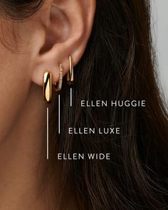 Our best-selling huggies just got an upgrade. The Ellen Wide Huggie Earrings in Sterling Silver feature a bold alternative to their thin huggie counterparts. Crafted with elevated materials designed to last, these everyday earrings make a subtle and stylish statement. Metal Sterling Silver Why Sterling Silver? Our Sterling Silver collection features elevated styles to wear time and time again. With a base of both pure silver and copper, Sterling Silver provides a precious yet affordable option t Huggie Earrings Silver, Spain Trip, School Jewelry, Older Women Fashion, Demi Fine Jewelry, Green Peridot, Silver Prices, Huggie Earrings, Friend Birthday Gifts