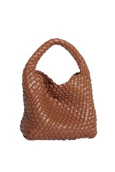 Goodnight Macaroon 'Honora' Hand-Woven Hand Bag (11 Colors) Weave Bag Soft handle Faux Leather Measurements: One Size – Height 18cm + 13cm (Handle) x Length 23cm x Width 15cm If you are unsure or need assistance selecting the proper size or color, please contact our Customer Services team and they'll be more than happy to help. Chic Brown Woven Leather Bucket Bag, Brown Leather Bucket Bag With Intrecciato Weave, Chic Brown Bucket Bag With Intrecciato Weave, Handheld Woven Leather Hobo Bag For Shopping, Handheld Woven Leather Shoulder Bag For Errands, Natural Bucket Bag With Intrecciato Weave, Trendy Bags With Intrecciato Weave And Top Handle, Trendy Top Handle Bags With Intrecciato Weave, Trendy Leather Hobo Bag With Intrecciato Weave