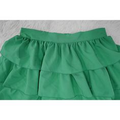 Slash Neck Ruffle Crop Tops Pleated Mini Skirts 2 Piece Set Solid Ruffled Skort For Party, Spring Party Skort In Solid Color, Casual Layered Skirt For Spring, Casual Layered Summer Skirt, Casual Summer Layered Skirt, Casual Green Skort For Party, Chic Green Tiered Mini Skirt, Chic Green Tiered Skort, Green Ruffled Mini Skort