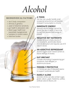 Negative Effects Of Alcohol, Interesting Health Facts, Alcohol Recovery, Functional Health, Mold Exposure, Effects Of Alcohol, Nutritional Therapy, Energy Foods, Health Research