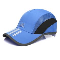 You will find that this baseball cap is a high quality, stylish cap made with high quality materials and is designed to be stylish and comfortable. Blue Flat Cap For Baseball Season, Breathable Outdoor Hat For Baseball Season, Breathable Baseball Cap, One Size Fits Most, Blue One Size Flat Cap Baseball Cap, Breathable Six-panel Baseball Cap For Summer, Blue Breathable Summer Hat, Breathable Baseball Cap For Outdoor Baseball Season, Breathable Baseball Cap For Outdoor Activities, Baseball Season Visor Baseball Cap For Outdoor