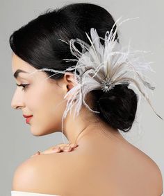 PRICES MAY VARY. Package include-- 1* white feather hairgrip Material-- Alloy+feather+crystal Color-- White. Size--17cm * 15cm/6.7inch * 5.9inch Application-- It's a good choice for Wedding, Banquet, Pageant, Fashion show, Photograph prop, Costume party, Masquerade, Engaged party, Prom, Anniversary, Holiday, Evening party, Bachelor party or other social events, let you look elegant, attractive and fashionable Note-- Please contact me, if you have any concern about this item, we will try our best 20s Headpiece, Gatsby Hair, Flapper Headpiece, Gatsby Headband, Flapper Headband, Feather Headpiece, Crystal Bridal Tiaras, Crystal Hair Clips, Party Hair Accessories