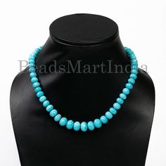 "\"\"\"Measurements From - 6-9MM Drilled Size - .40mm Stone - Turquoise Style - drop Gemstone Grade - AAA Source -  Arizona -190cts Strand Measurement -44Cm\"\"\"" Turquoise Beaded Necklaces With Round Beads, Turquoise Necklace With Oval Gemstone Beads, Blue Turquoise Necklace With Oval Gemstone Beads, Turquoise Gemstone Beaded Necklaces, Turquoise Necklace With Round Beads, Round Turquoise Faceted Beads, Turquoise Gemstone Beads Necklace, Turquoise Necklace With Spacer And Round Beads, Blue Turquoise Necklace With Spacer Beads