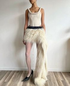 Fur Pants, Plush Pants, Art Outfit, Instagram Style, High End Fashion, Night Outfits, Y2k Fashion, Punk Rock