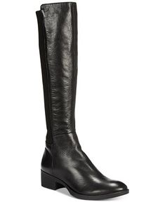 Kenneth Cole New York Women's Levon Tall Riding Boots & Reviews - Boots - Shoes - Macy's Winter Leather Mid-calf Tall Boots, Leather Mid-calf Boots For Winter, Tall Leather Mid-calf Boots For Winter, Leather Tall Mid-calf Boots For Winter, Classic Tall Winter Boots, Winter Knee-high Boots With Leather Lining, Classic Knee-high Winter Boots, Tall Leather Knee-high Boots For Winter, Tall Winter Leather Boots