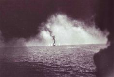 USS Gambier Bay (CVE-73) bracketed by Japanese gunfire during the Battle of Leyte Gulf (US National Archives photo from Nemesis: The Battle for Japan, 1944–45, by Max Hastings). Max Hastings, Naval Architecture, Island Adventure, National Archives, Samar, U S Navy, The Battle, The Pacific