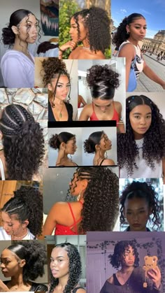 Curly Hair Boys, Hairstyle For Curly Hair, Natural Hair Bun Styles, Bold Women