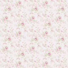 a white and pink floral wallpaper with lots of flowers