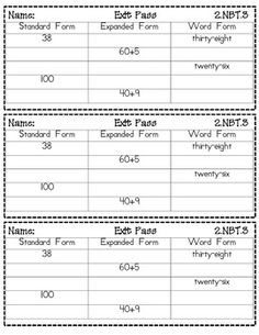 three printable worksheets to help students learn how to write numbers