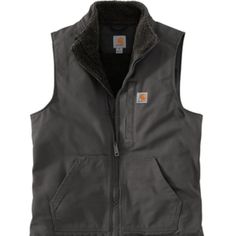 New With Tags Never Worn When You Need That Extra Layer Out In The Field, This Warm, Sherpa-Lined Vest Is The One To Keep Handy. 12-Ounce, 100% Cotton Washed Duck Sherpa-Lined Body For Warmth Left Chest Pocket With Zipper Closure Two Interior Pockets Two Large, Sherpa-Lined Hand Warming Front Pockets Drop Tail Hem For Added Coverage Carhartt-Strong, Triple-Stitched Main Seams For Added Durability Carhartt Label Sewn On Left Pocket Product Measurements Size (Body Length At Back, Chest Width) Smal Carhartt Vest, Pocket Storage, Carhartt Workwear, Carhartt Women, Men Carhartt, Watch Cap, Hooded Coat, Sherpa Lined, Pocket Tshirt