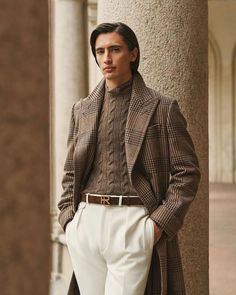 Ralph Lauren Purple Label Pre Spring 2024 3 2 Men Outfits Old Money, Ralph Lauren Men Outfits, Sweater Outfits Men, Ivy League Style, Fashion Friday, Purple Label