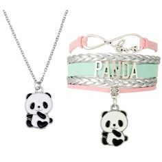 PRICES MAY VARY. UNIQUE DESIGN: This simple and lovely panda necklace, various patterns for choice, makes you eye-catching and pretty Material: Eco-friendly stainless steel chain and metal pendant, nickel free Specifications: Chain length about 16.5" with 2.0" extension chain PACKAGE: Packed with a velvet pocket, no wrapping needed. The perfect gift for panda lover GUARANTEE: No-risk return policy for 180 days. Any questions please contact us, we promise to try our best to solve all problems for Playful Silver Jewelry For Friendship, Adjustable Cute Metal Necklaces, Cute Adjustable Metal Necklaces, Cute White Jewelry With Adjustable Chain, Cute White Nickel-free Charm Necklaces, Playful Metal Jewelry For Gifts, Playful Metal Jewelry Gift, Playful Metal Jewelry As A Gift, Cute White Jewelry With Lobster Clasp