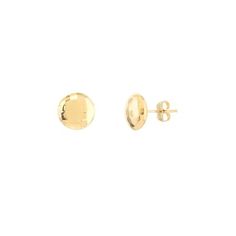 14K Yellow Gold Mirror Finish Button Stud Earrings - Women. Stud earrings exude a classy and sophisticated prescence, yet are so simple and timeless. Desirable and versatile these earrings can worn with any outfit, from a casual day at the office to a formal black-tie event. Their 14 karat gold brilliance will leave onlookers in awe. Our stud earrings are made with the buyer in mind. Fitted with a post and butterfly backing for a secure fit. Size: one size.  Gender: female.  Age Group: adult. Women Stud Earrings, Button Earrings, Black Tie Event, Feb 7, Earrings Women, Gold Mirror, Gold Earrings Studs, Gold Studs, Black Tie