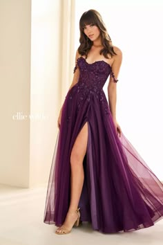 Ellie Wilde Prom Dresses, Allure Couture, Purple Prom, Fabric Glitter, Ellie Wilde, Sherri Hill Prom Dresses, Dress Colors, Prom Dress Stores, Purple Prom Dress