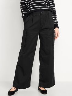 Extra High-Waisted Super Wide-Leg Cargo Pants | Old Navy Diy Couples Costumes, Cargo Pants Black, Petite Curvy, Old Outfits, Petite Plus Size, Perfect Pant, Plus Size Pants, Hair Clothes, Outfit Inspo Fall