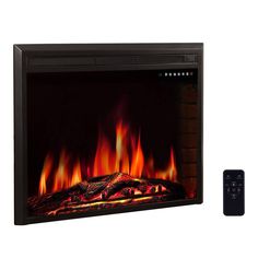 R.W.FLAME 36 Freestanding & Recessed Electric Fireplace Insert Free Standing Electric Fireplace, Electric Stove Heaters, Recessed Electric Fireplace, Direct Vent Fireplace, Interior Brick, Brick Interior Wall, Stove Heater, Fire Pit Bbq, Fireplace Heater