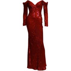 Bob Mackie - Bob Mackie ❤ liked on Polyvore Red Long Sleeve Gown, Sparkling Gown, Red Corset Dress, Long Red Evening Dress, Ocassion Dress, Red Evening Gowns, Long Sleeve Ball Gowns, Red Long Sleeve Dress, Beautiful Evening Dresses