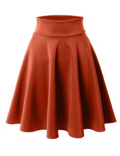 Basic Versatile Elastic Waist Flared Skater Skirt (CLEARANCE) (CLEARAN | LE3NO Flared Skirt Pattern, Skirt Pic, Skater Skirt Outfit, Short Flared Skirt, Flared Skater Skirt, Ruffle Prom Dress, Celebrity Fashion Looks, Button Outfit, Work Dresses For Women