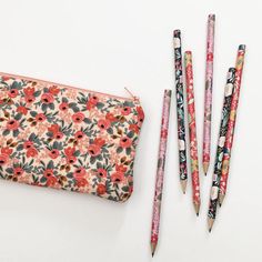 Coral Rosa Floral Zipper Pouch- Rifle Paper Co Zipper Pouch- Make up Bag- Zipper Pouch- Pencil Case- Everyday Pencil Case With Zipper Pocket, Zipper Pocket Pencil Case, Back To School Pencil-shaped Zipper Pouch, Travel Zipper Pouch Stationery, Travel Pencil Zipper Pouch Stationery, Daily Use Pencil Case With Zipper, Travel Pencil Case With Zipper, Travel Zipper Pencil Case, Everyday Pencil Case With Zipper