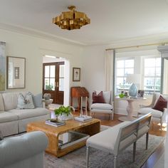 the living room is clean and ready for us to use in its new owner's home