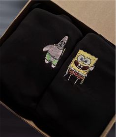 A black hoodie with SpongeBob and Patrick embroidery. If you want to order matching shirts, add each item separately by choosing different colors and sizes each time, and add each one into your cart. ❤ Sizes run from Small to XXL (2XL). This unisex sweater is intended to be oversized and loose-fitting for women for a chic and laid-back vibe. If you want something more fitted, we suggest ordering a size down! Design might appear smaller on a bigger sized sweatshirt. ❤ How to order your Sweatshirt: 1. Select the desired shirt Style/ Color 2. Select the desired shirt Size 3. Add each shirt to the cart separately if you have more than one 4. Complete your order ❤ Product Details: * Unisex Sweatshirt * 50% cotton, 50% polyester * Pre-shrunk * Classic fit * 1x1 athletic rib knit collar with span Hoodies For Best Friends, Matching Hoodies For Best Friends, Spongebob Hoodie, Friends Embroidery, Spongebob And Patrick, Spongebob Patrick, Matching Hoodies, Matching Couple Outfits, Unisex Sweater